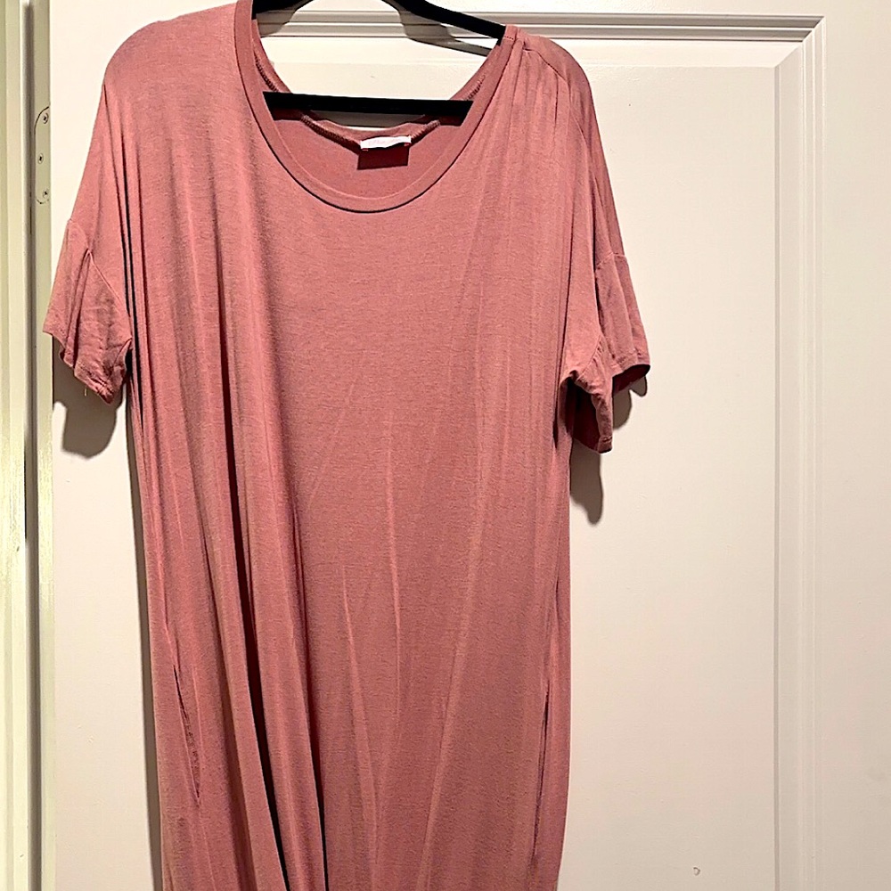 Pink Lilly T-Shirt Dress